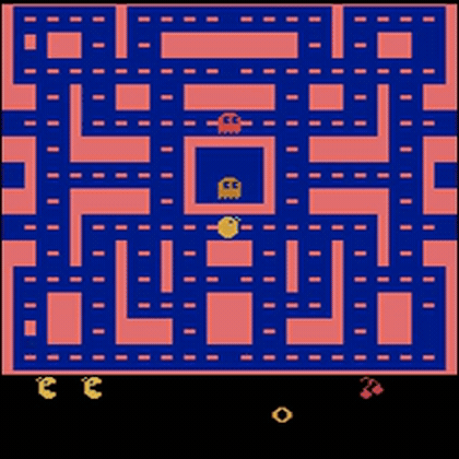 Early DQN agent playing Ms. Pac-Man